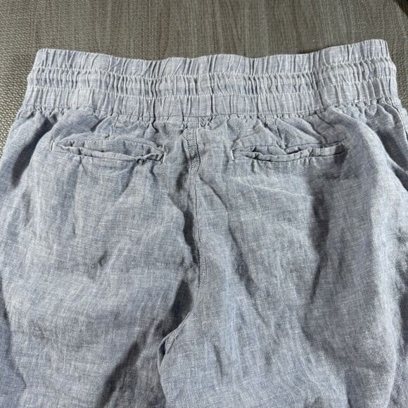 Athleta Cabo Linen Jogger size 6 drawstring elastic leg bottoms 100% Linen - Picture 3 of 8